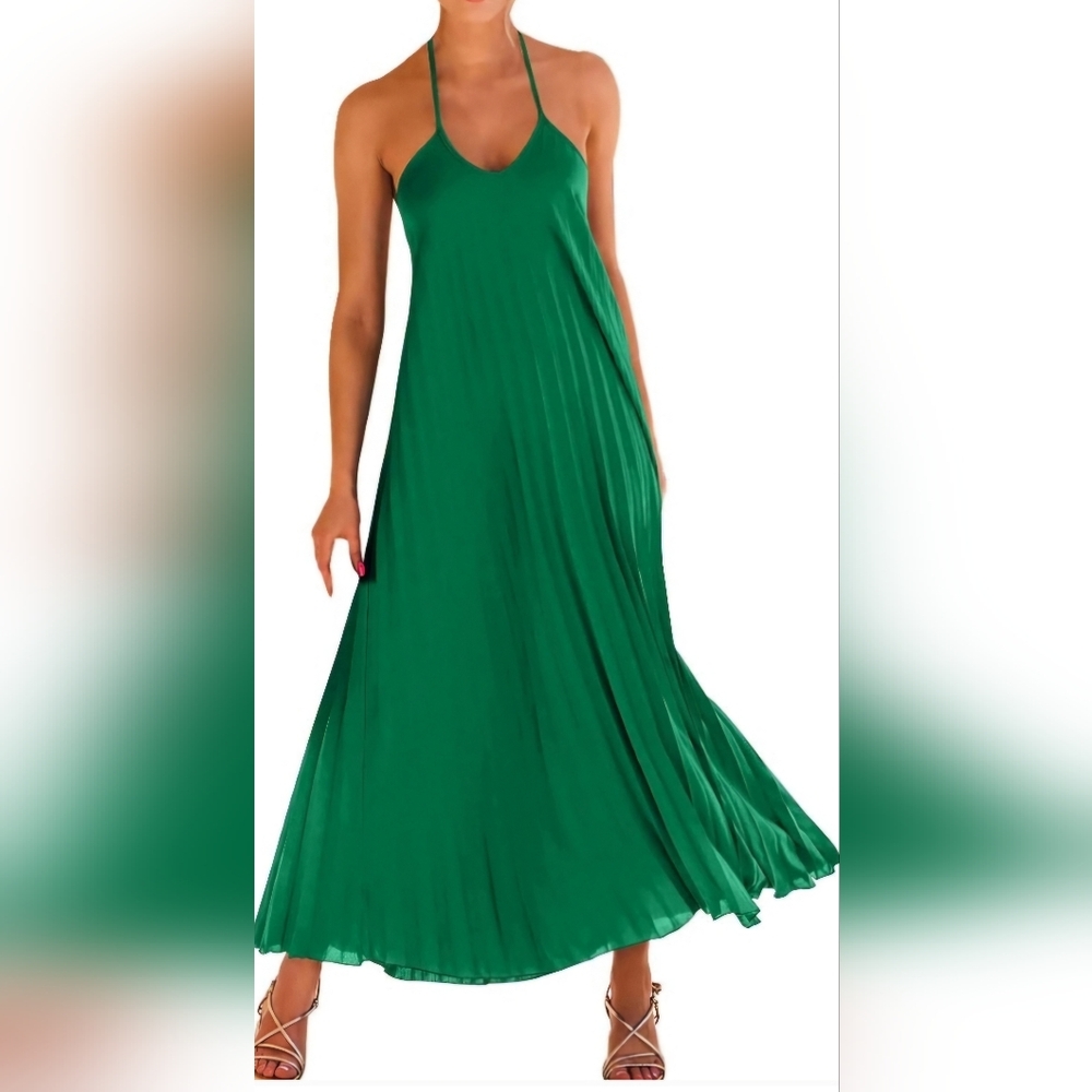 SHE & SKY Maxi Pleated Dress Size M